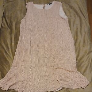 Opus Medium Sleeveless Midi Spring Dress - Brown And Red